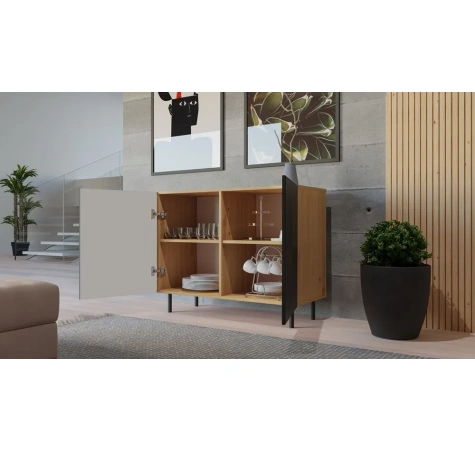 Komoda KAMA 2D ARTISAN CZARNY-7