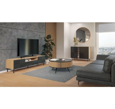 Komoda KAMA 2D ARTISAN CZARNY-9