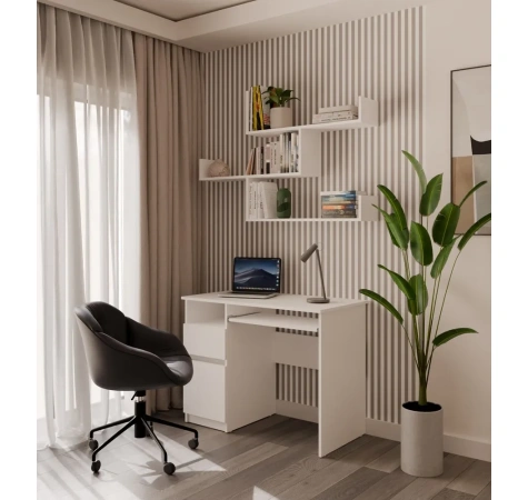 Półki Wiszące KOBI Do Salonu Do Pokoju BIAŁY-5