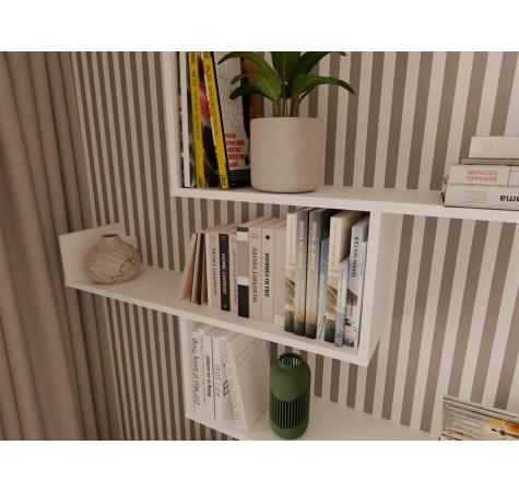 Półki Wiszące KOBI Do Salonu Do Pokoju BIAŁY-7