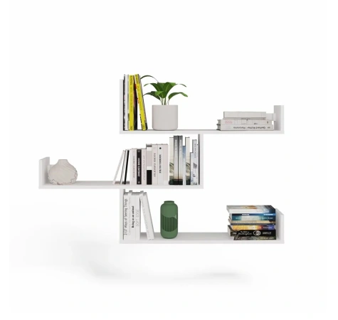 Półki Wiszące KOBI Do Salonu Do Pokoju BIAŁY-9