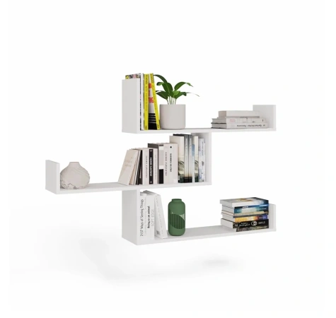 Półki Wiszące KOBI Do Salonu Do Pokoju BIAŁY-13