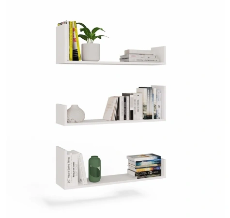Półki Wiszące KOBI Do Salonu Do Pokoju BIAŁY-14