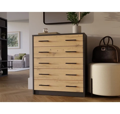 Szafka na obuwie ALEX ANTRACYT ARTISAN Do Przedpokoju-4