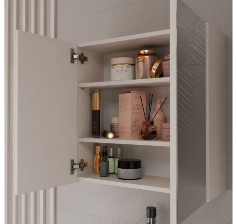 Szafka Łazienkowa Wisząca Z Lustrem Nad Umywalkę POLA 2DL 2 Drzwi KASZMIR-5