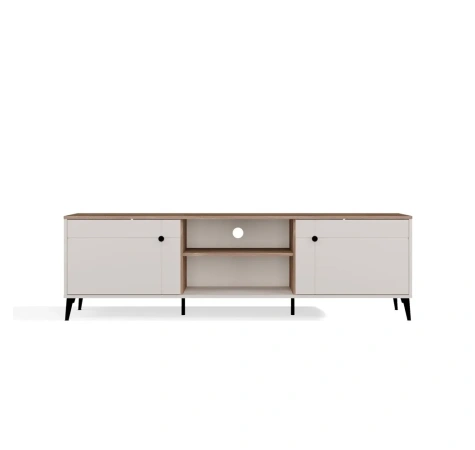 Szafka RTV POINT 2D Kaszmir Beż Dąb Castello Szafka Pod TV 2 Drzwi-15