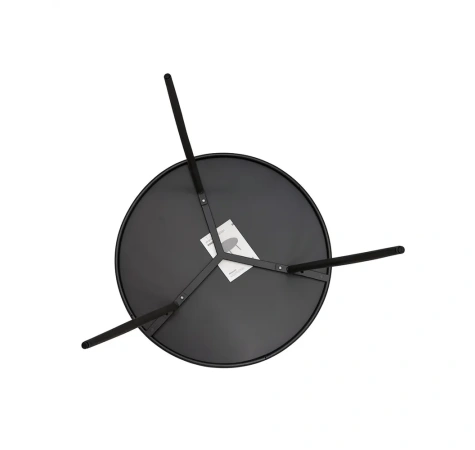 Stolik Kawowy Ogrodowy VIBE 60 Cm Stalowy 3 Nogi Szary-8