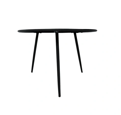 Stolik Kawowy Ogrodowy VIBE 60 Cm Stalowy 3 Nogi Szary-9