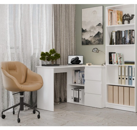 Biurko NICEA PRAWE BIAŁY-2