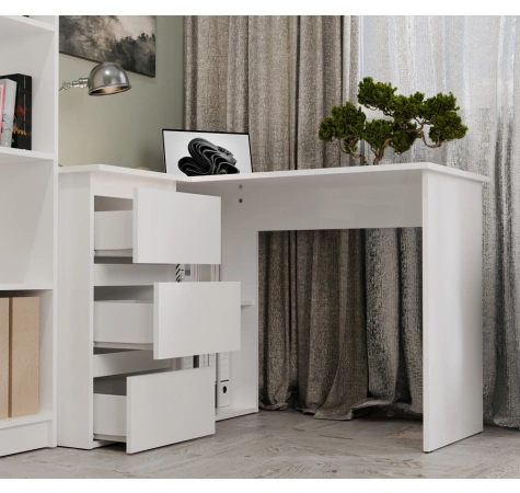 Biurko NICEA LEWE BIAŁY-3