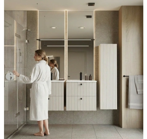 SZAFKA POD UMYWALKĘ TIGO 60 2S KASZMIR 2 SZUFLADY RYFLOWANY FRONT WISZĄCA-6