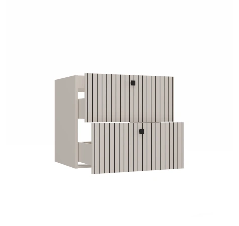 SZAFKA POD UMYWALKĘ TIGO 60 2S KASZMIR 2 SZUFLADY RYFLOWANY FRONT WISZĄCA-12