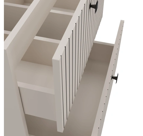 SZAFKA POD UMYWALKĘ TIGO 60 2S KASZMIR 2 SZUFLADY RYFLOWANY FRONT WISZĄCA-13