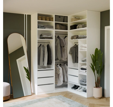 NADSTAWKA 60 OPENO BIAŁA Półka Do Garderoby Modułowa 60 cm Do Sypialni-2