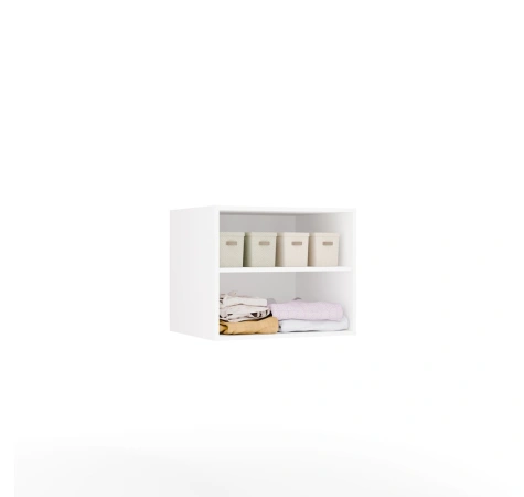 Garderoba Modułowa OPENO ZESTAW 260/250 BIAŁA Szuflady Drążki Półki Duża Do Sypialni-11