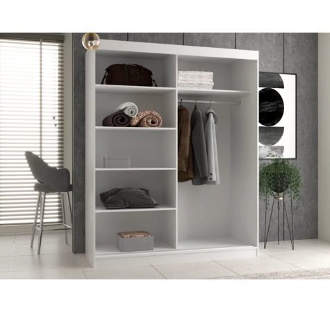 Szafa Iga 160 A/B ANTRACYT ARTISAN 1x Lustro Do Sypialni Przedpokoju-5