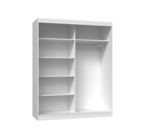 Szafa IGA 160 A/C ANTRACYT ARTISAN 1 x Lustro Szprosy Do Sypialni Przedpokoju-5