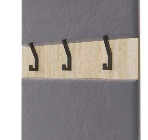 Garderoba HAGA IV/3Sz1W DĄB SONOMA 3x Szafa + Wieszak-8