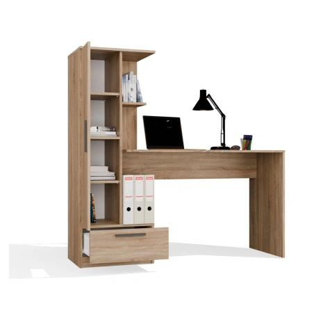 Zestaw Biurko + Regał COSMO DĄB SONOMA-8