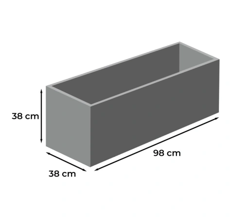 Donica ogrodowa 98x38x38