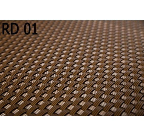 Donica ogrodowa technorattanowa 108x39x43 Orzechowy