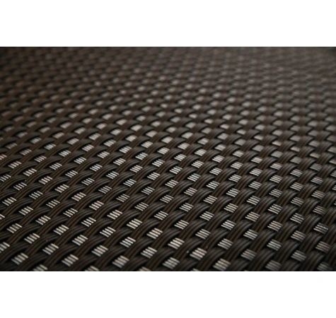 Donica ogrodowa technorattanowa 108x39x43 Ciemny brąz