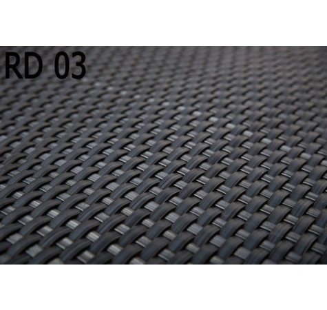 Donica ogrodowa technorattanowa 130x40x45 Stalowy