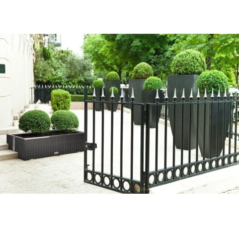 Donica ogrodowa technorattanowa 130x40x45 Zielony