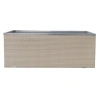 Donica ogrodowa technorattanowa 130x40x45 Krem RD18