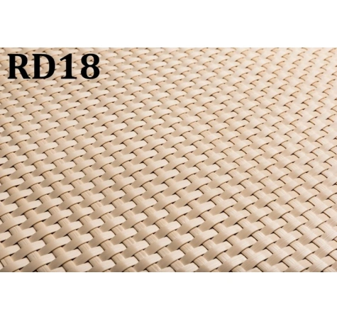 Donica ogrodowa technorattanowa 150x39x50 Kremowy