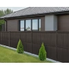 Listwy ogrodzeniowe pionowe szerokie 123 x 250 RD02 ciemny brąz