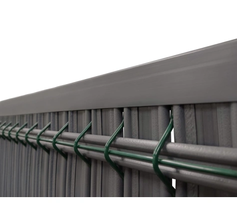 Listwy ogrodzeniowe pionowe szerokie 123 x250 RD03 ciemno szary