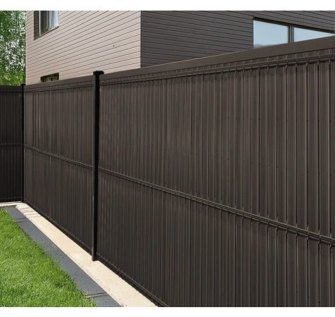 Listwy ogrodzeniowe pionowe szerokie 153 x 250 RD 02 ciemny brąz