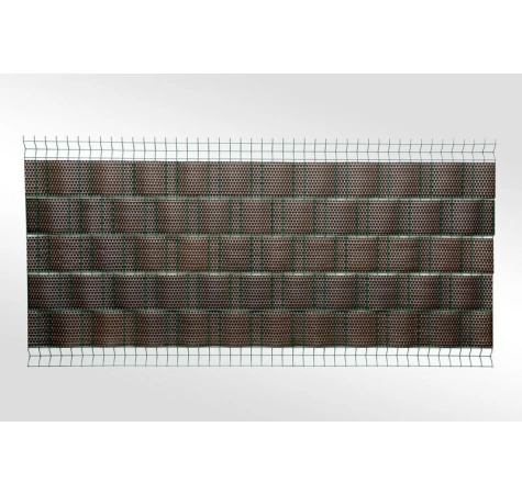 Taśma ogrodzeniowa do paneli 19/255 cm ciemny brąz RD 02