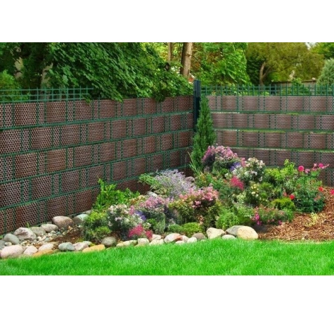 Taśma ogrodzeniowa do paneli 19/255 cm mix brąz RD06