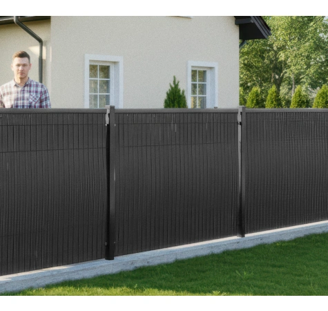 Listwy ogrodzeniowe pionowe 153 x250 RD04 czarne