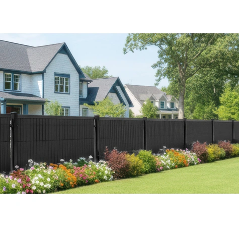 Listwy ogrodzeniowe pionowe 123 x250 RD04 czarne