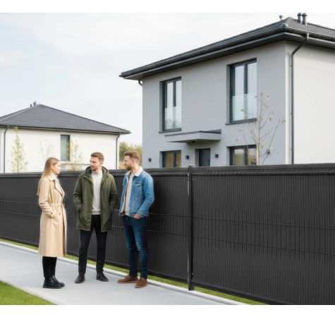 Listwy ogrodzeniowe pionowe 123 x250 RD04 czarne