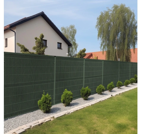 Listwy ogrodzeniowe pionowe 123 X 250 RD12 zielona