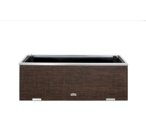 Donica ratanowa z nawodnieniem i dociepleniem 125x39x43 cm RD18 beżowy