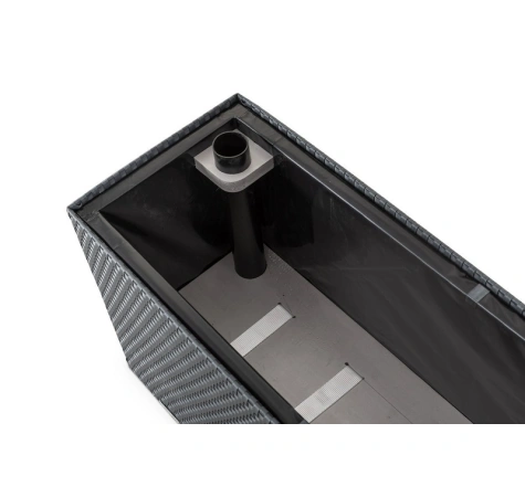 Donica tarasowa z technorattanu z nawodnieniem i dociepleniem 95 x 30 x 43 cm RD06