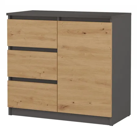 Komoda Malwa 1D3S ANTRACYT ARTISAN-1