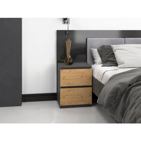 Szafka nocna Malwa W2 ANTRACYT ARTISAN-3