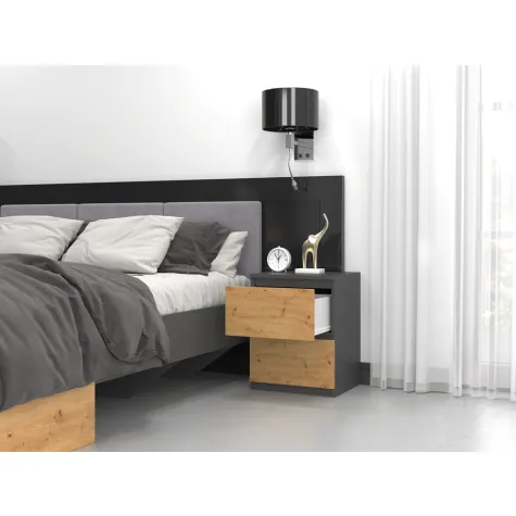 Szafka nocna Malwa W2 ANTRACYT ARTISAN-5