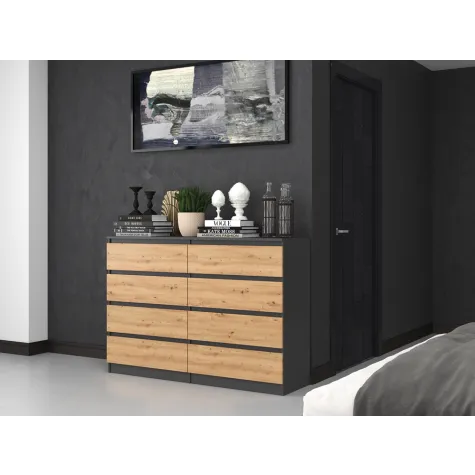 Komoda Malwa M8/140 ANTRACYT ARTISAN-5