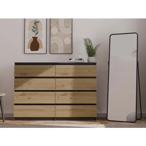 Komoda Malwa M8/140 ANTRACYT ARTISAN-6