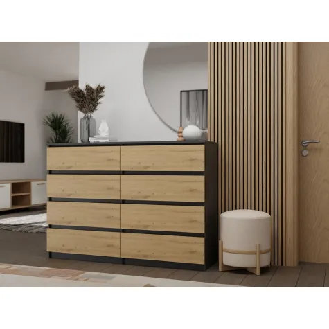 Komoda Malwa M8/140 ANTRACYT ARTISAN-10