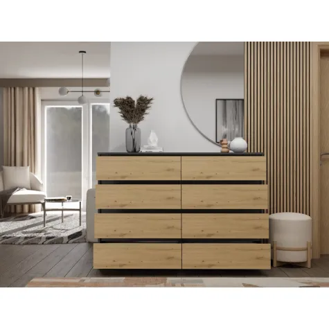 Komoda Malwa M8/140 ANTRACYT ARTISAN-12