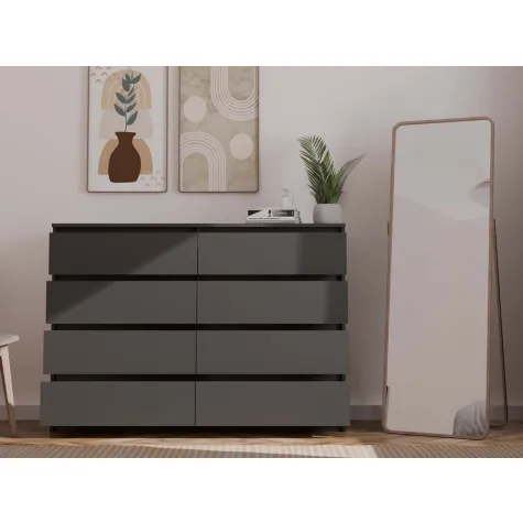 Komoda Malwa M8/140 CZARNY-6