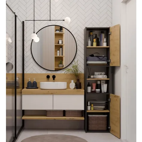 Słupek łazienkowy Sara S40 ANTRACYT ARTISAN-9